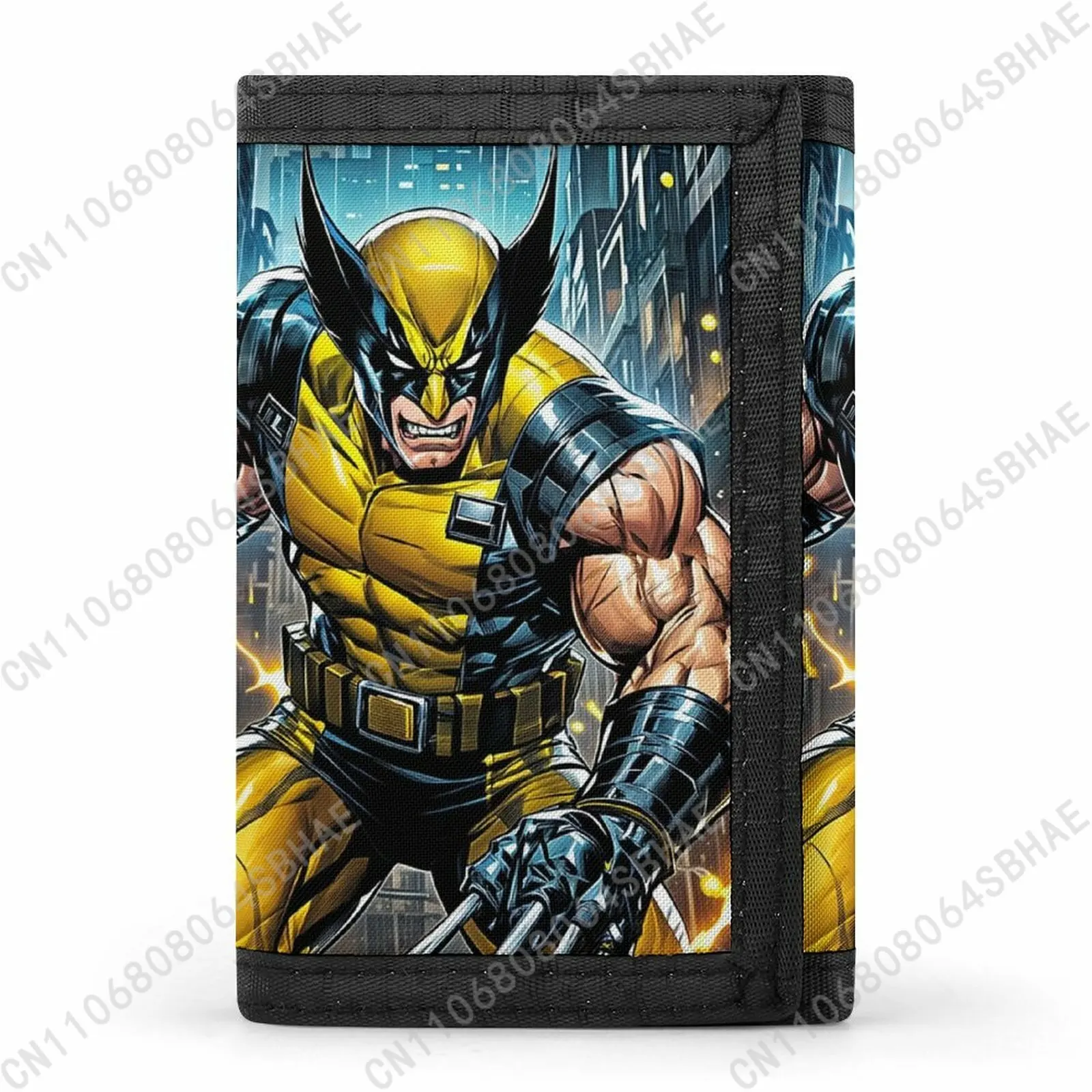 

Marvel Wolverine Tri Fold Wallet Teenage Girls Boys Slim 3 Fold Card Personalized Pattern Purse School Daily Use Cosplay
