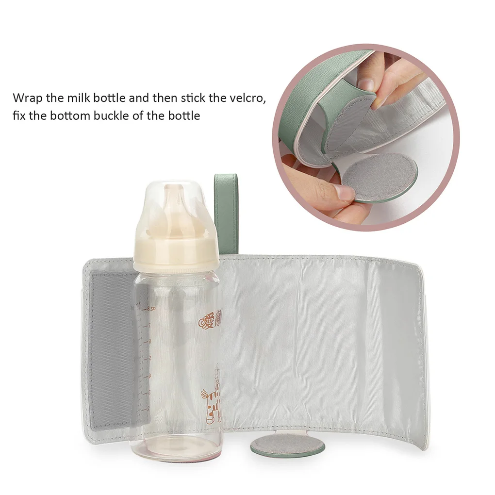 Milk Bottle Warmer Bag Adjustable Electric USB Baby Pouch Heater Travel