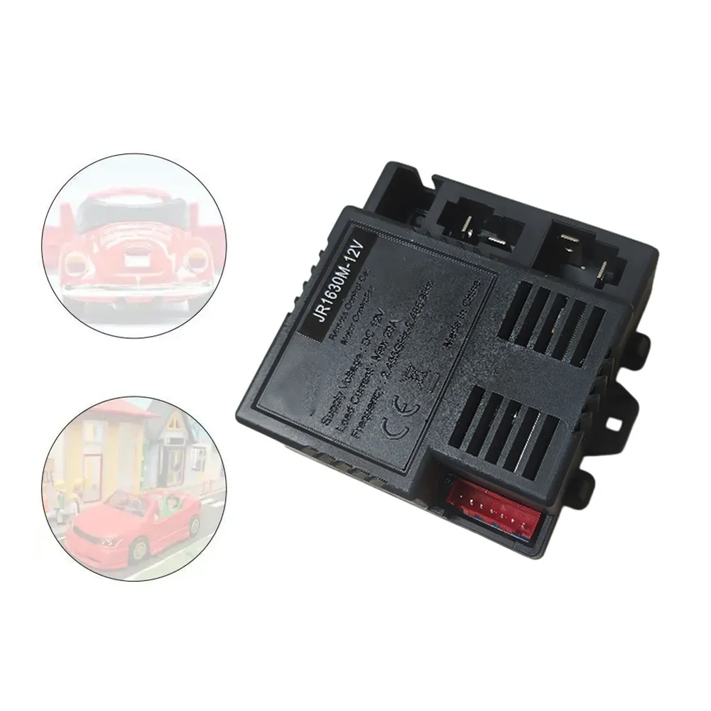 JR1630M-12V Control Box 12V Receiver For Electric Ride On T'oy Car Replacement Part Remote Control Circuit Board Black ABS