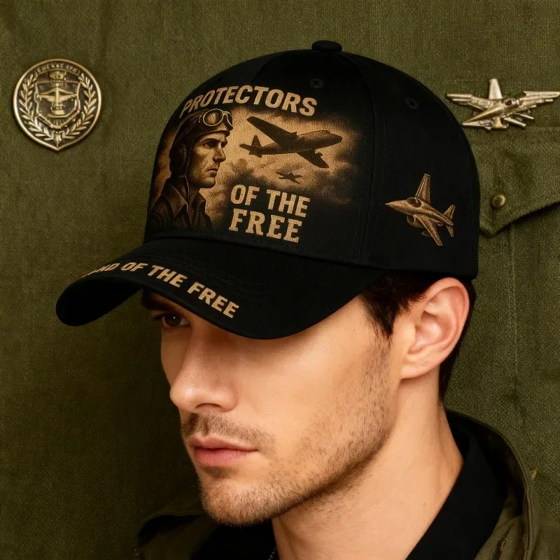 Customization Vintage Aviator Pilot & Transport Plane Baseball Cap Military Hat | 