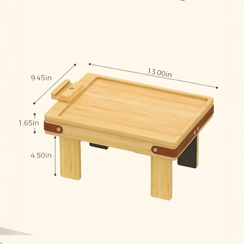 Double-layer Rotatable Arm Clip Sofa Armrest Table Tray Clip Tray with Storage Box