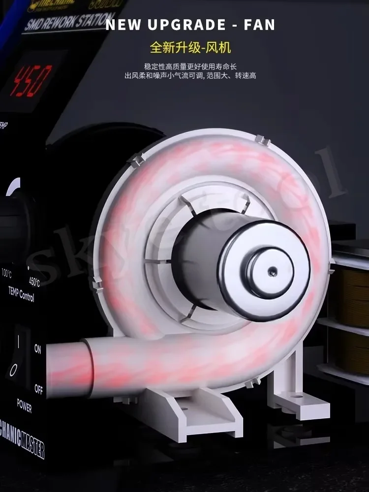 MECHANIC 957DW Soldering Stations Desoldering Station With Two-scroll Hot Air Rework Station For Heating Main Board Tin Solder