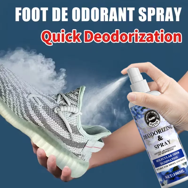 KJM Shoe Deodorant Spray, Long-Lasting Fragrance Odor Eliminator For Shoes, Socks, Car, Home, Portable Foot Deodorizer
