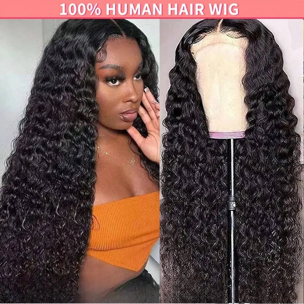 Brazilian Remy Human Hair Curly Lace Wigs Jerry Curl 13x4 4x4 Pre Plucked Lace Front Wigs