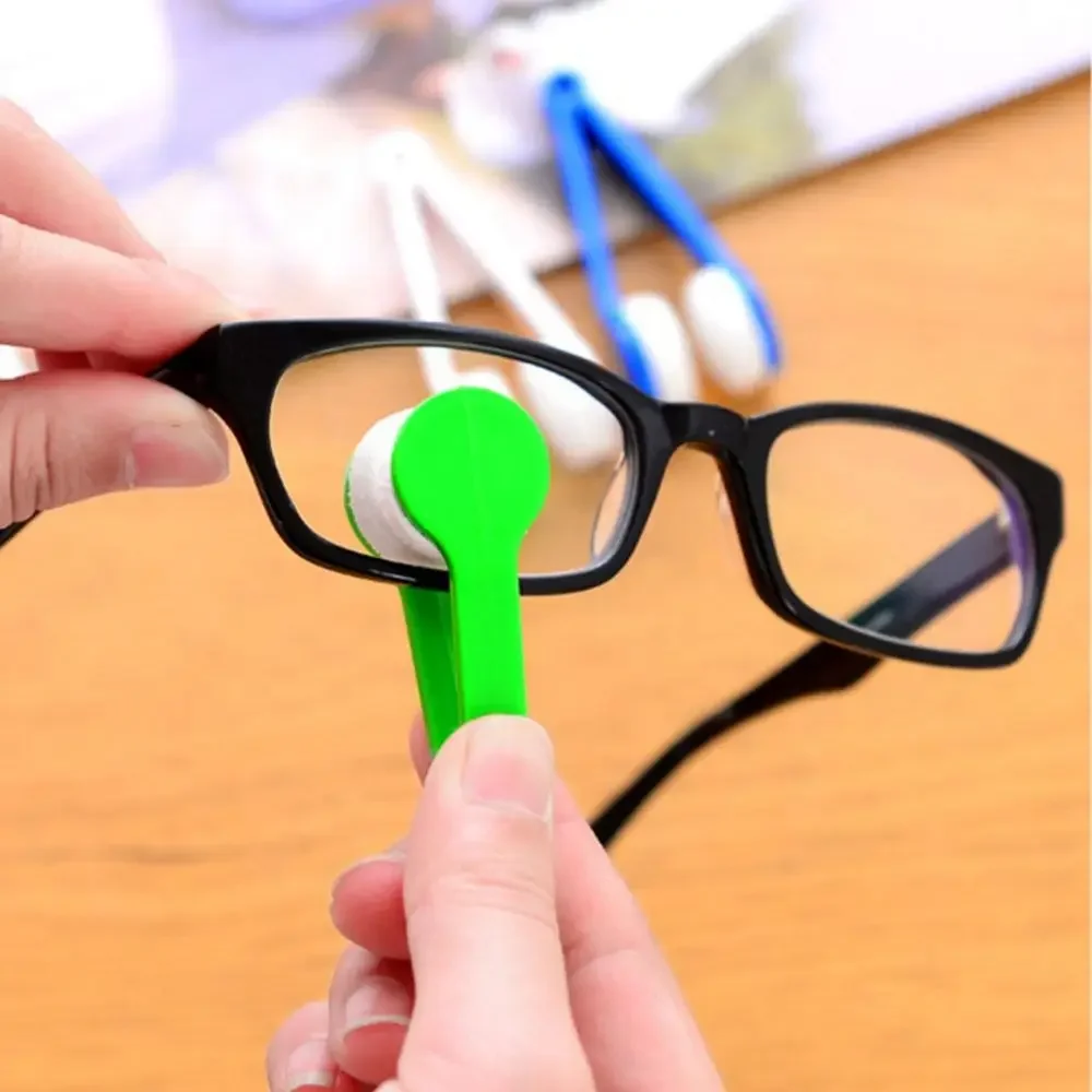 Two-side Glasses Cleaning Rub Mini Portable Glasses Brush Eyeglass Wiping Tool Superfine Fiber Microfiber Cleaner Brushes 2026 view 2