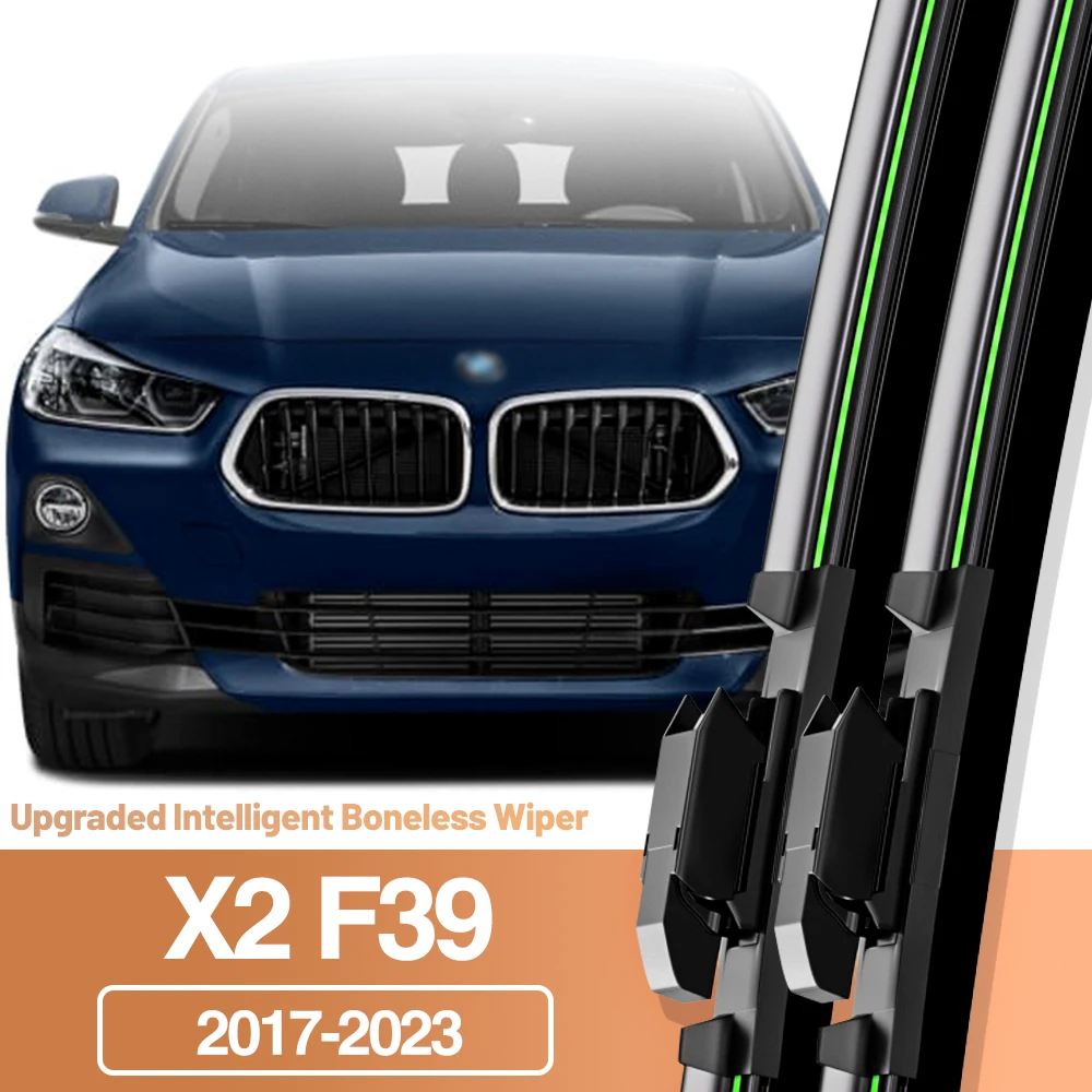 

2pcs For BMW X2 F39 2017-2023 Front Windshield Wiper Blades Windscreen Window Accessories 2018 2019 2020 2021 2022