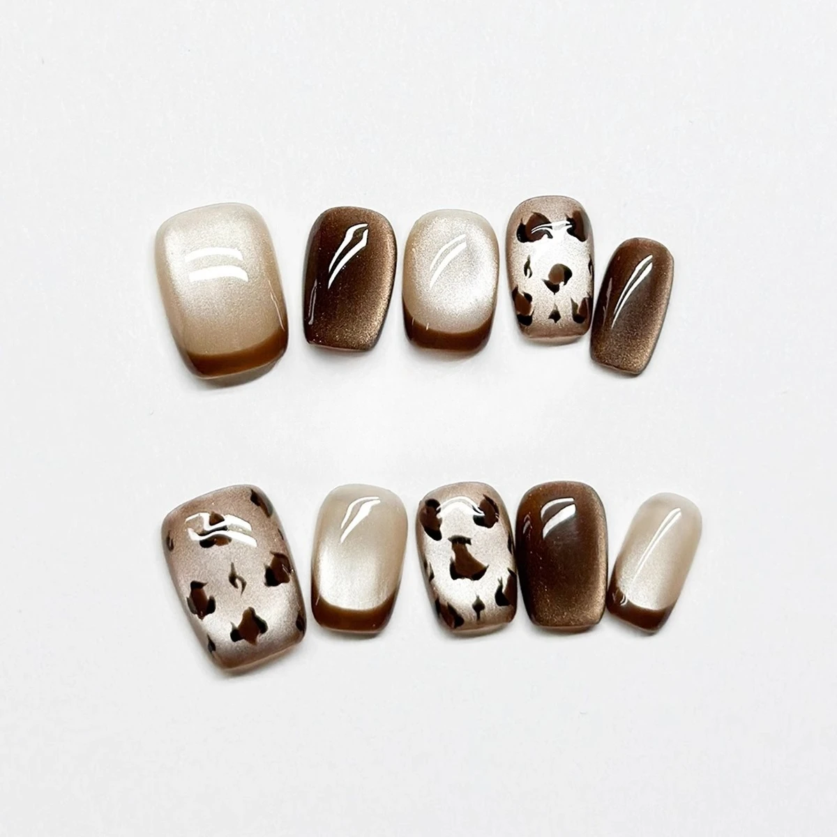 

Handmade Manicure Wearing Manicure Simple Temperament Naked Flash Diamond Ball Light Luxury High Sense White Custom Products