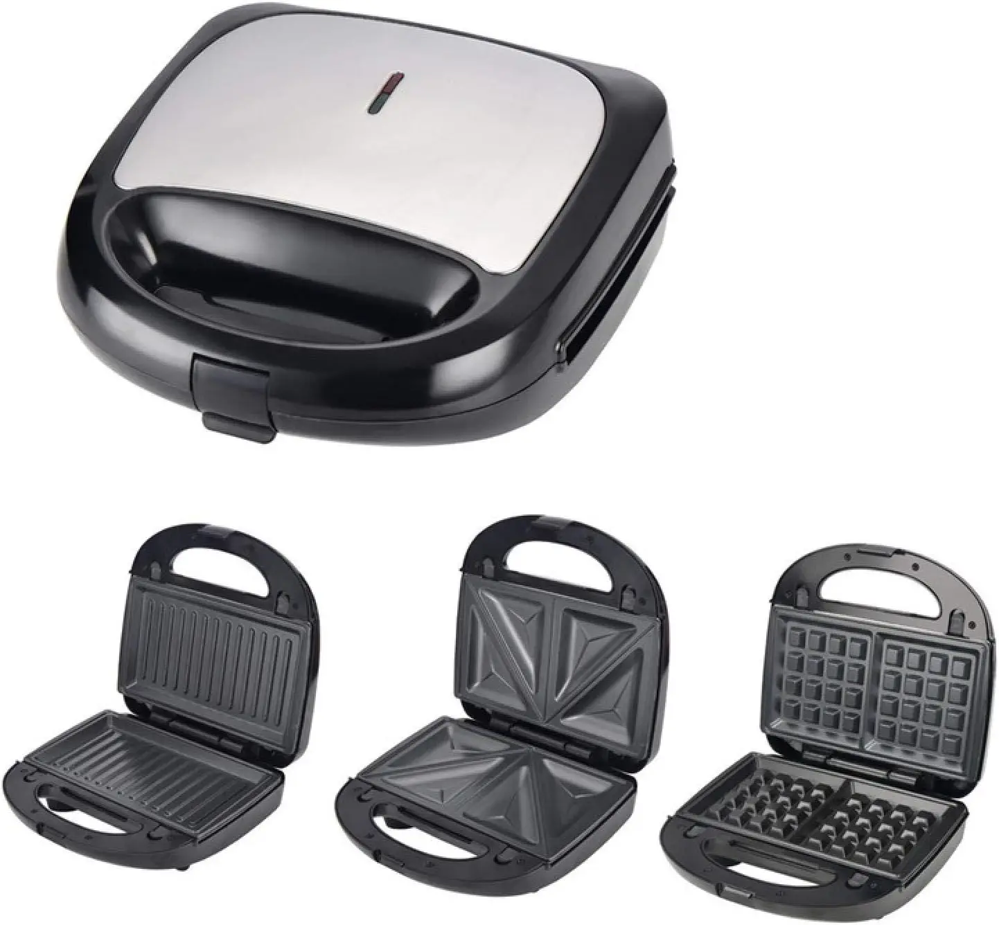 

Sandwich Maker，Waffle Maker Small ， Multifunctional Electric Mini Waffle Sandwich Panini Bbq Grilling Machine ， 3 In 1 Breakfast
