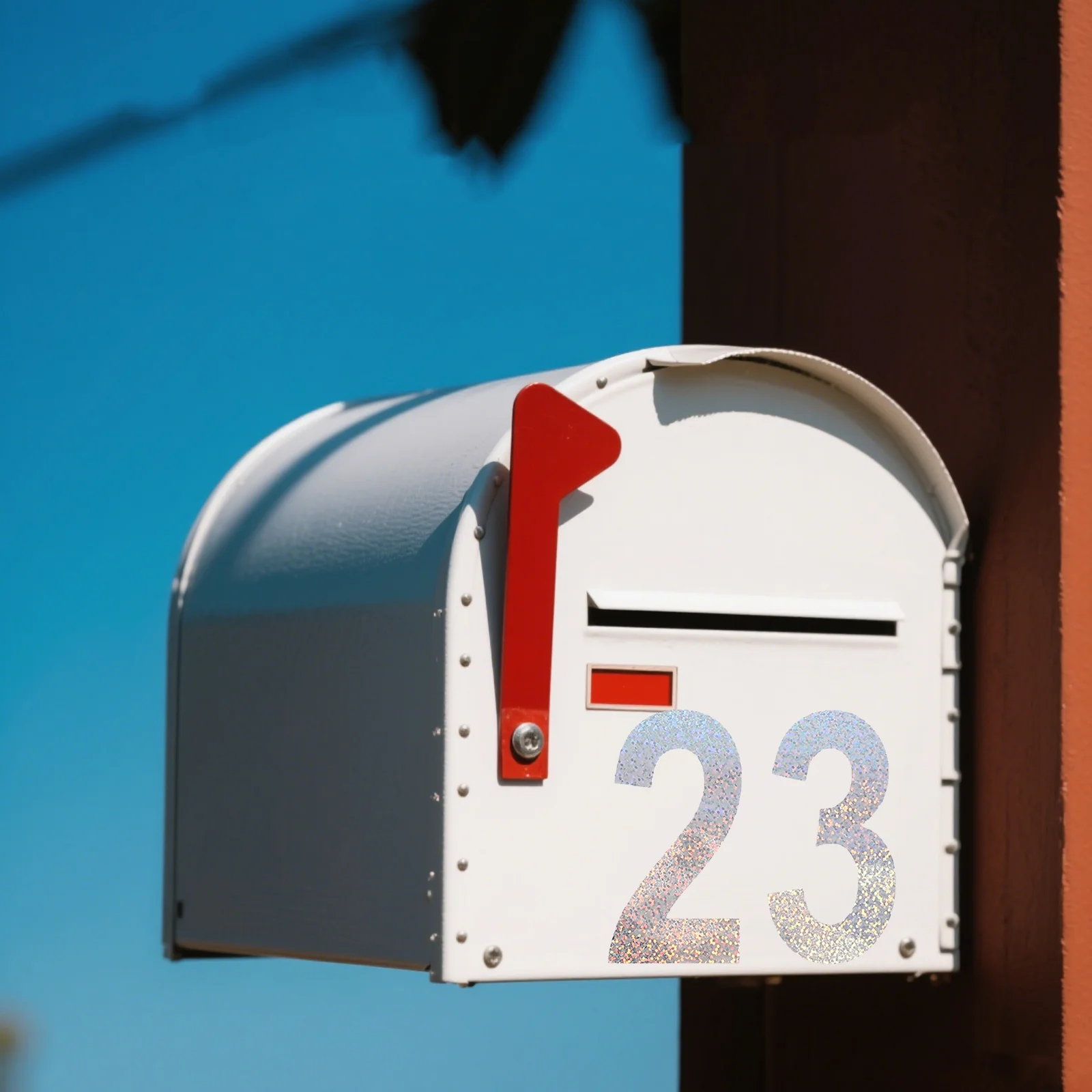 

3 Sheets Reflective Number Stickers Heat Resistant Waterproof PVC for Mailboxes Trash Cans Outdoor Address Decals