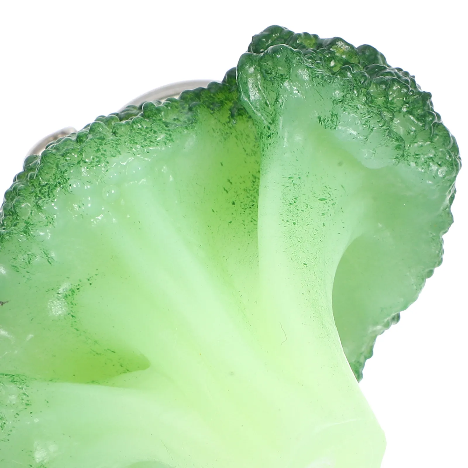 2Pcs Broccoli Keychain Mini Soft Silicone Vegetable Pendant Inspirational Keyrings Backpack Water Bottle Decoration Weight