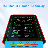 ABUF-Tuya Wifi 15 In 1 Indoor Air Quality Monitor Portable AQI PM0.3 PM1.0 PM2.5 PM10 Tester Temperature 4800Mah APP Control
