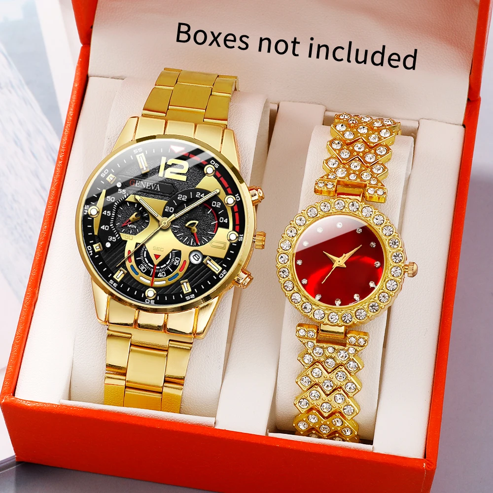 Couple alloy quartz watch men and women casual and fashionable watch clocks