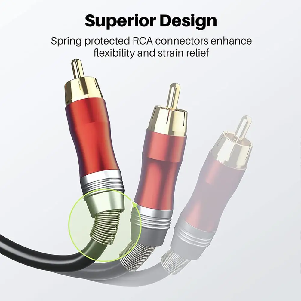 Dual Xlr 3-pin Female To Dual Rca Male Audio Cable Dual Xlr To Dual Rca Plug Patch Cord Connector Speaker Wire