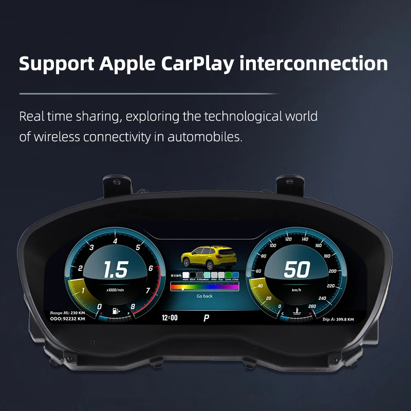 Dashboard Machine Gps Speedometer Car Speedometer Wire Custom Carplay Aftermarket Instrument Cluster 19-24 Forester
