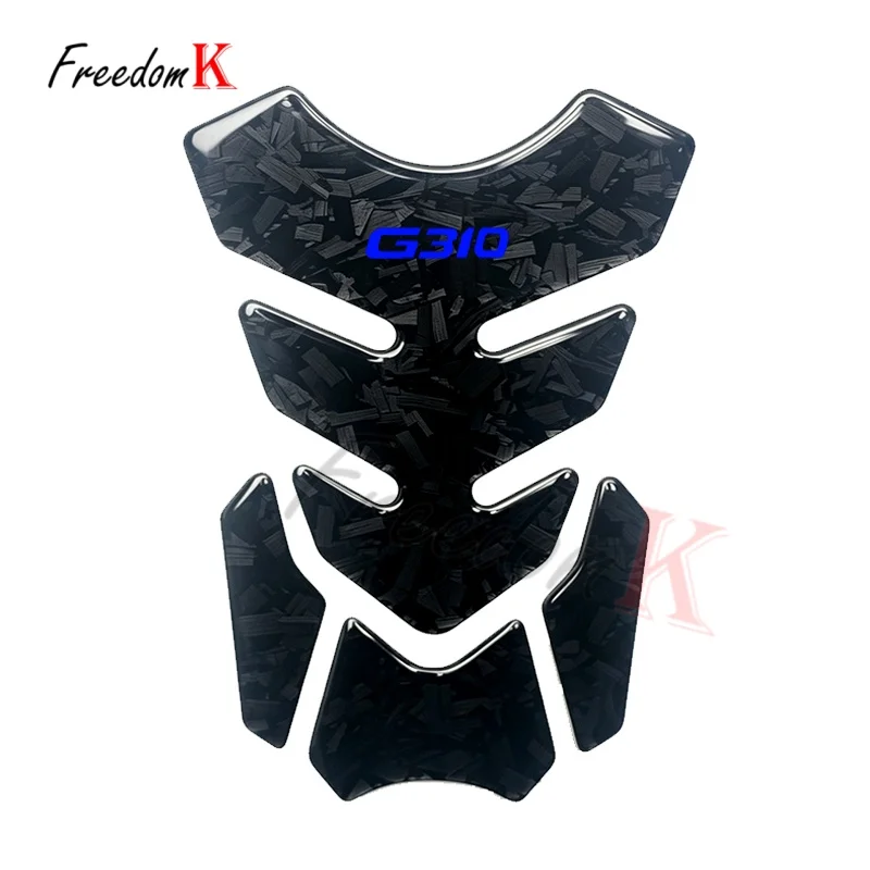3D Motorcycle Tank Pad Protector Stickers new model Forged Carbon Fiber Fit For G310GS G310R G310 R G 310 GS Waterproof & slip
