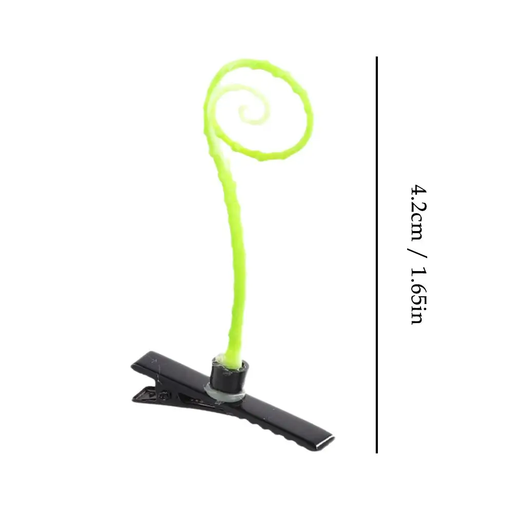 Creative Funny Little Bean Sprouts Grass Hair Clips for Girls Fashion Green Grass Bean Sprout Hairpins Headwear Clamp Claw view 6