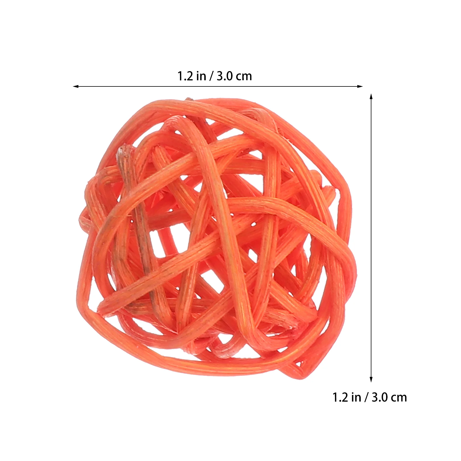 50 PCS Parrot Chewing Toy DIY Rattan Ball Decor Bird Biting Decorate Grass and Vines Funny Plaything