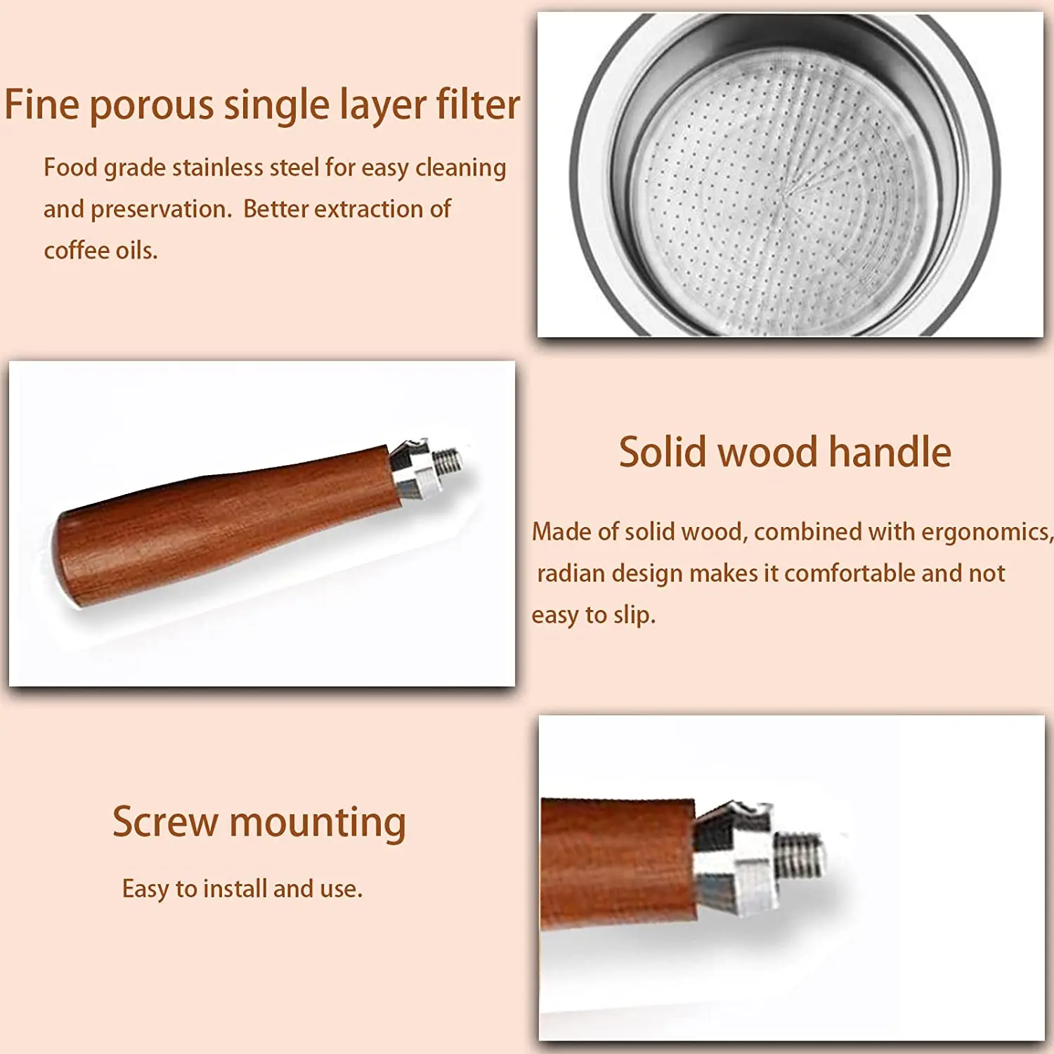 Бездонный портафильтр A14G-54 мм для Breville Barista Express BES870XL BES870BSXL BES878BSS BES880BSS BES840XL и других моделей C