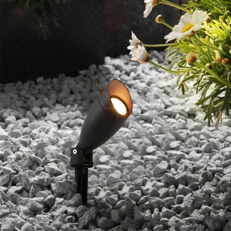 LED Garden Lighting 10W 12W 20W Outdoor Spike Lawn Lamp Waterproof Cast Light Garden Architecture Spotlights AC110V 220V DC12V