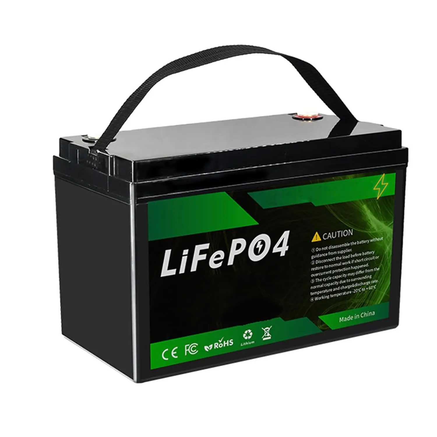 12V 105Ah 120Ah 160Ah 180Ah 200Ah LiFePO4 Battery, Deep Cycle Lithium Iron Phosphate Battery, Replace Lead-Acid, Customized
