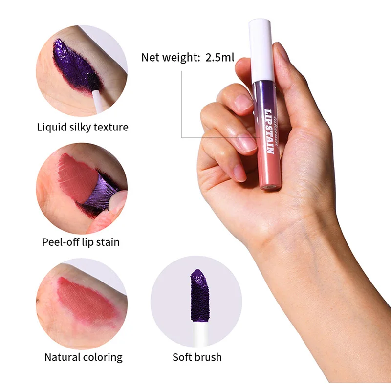 Original Peel-off Lip Liner Tattoo Lip Gloss Lip Stain Long Lasting Waterproof Matte Lip Tint Natural Lip Ink Lipliner Makeup