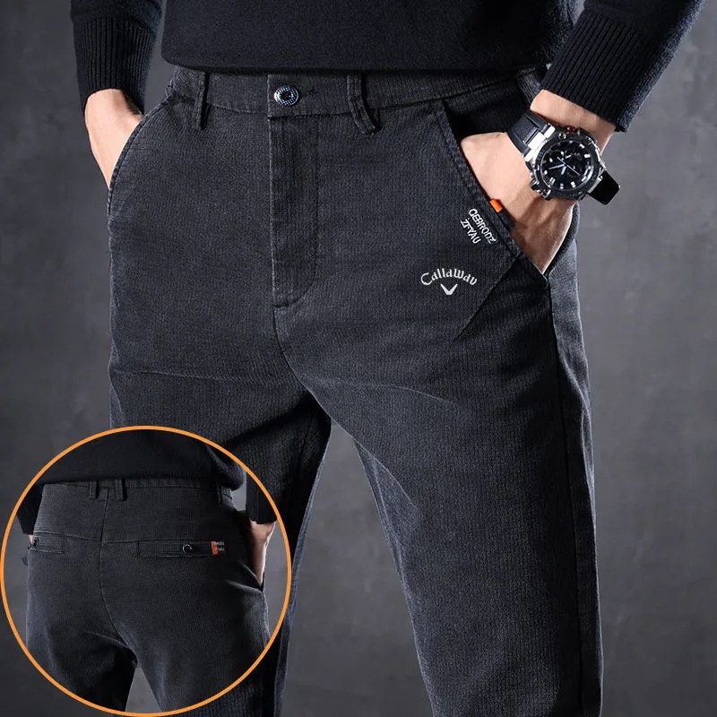 골프용품 Luxury Brand Golf Pants Men's Golf Wear 2025 Spring New Pants Elastic Force Business Casual Pants Men's Golf Clothing 골프바지