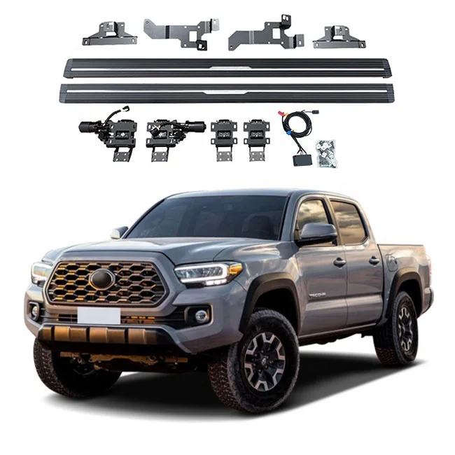 

aluminium automatic Auto parts Pickup truck power running board run board side step FOR TOYOTA TACOMA CREW CAB 2015 2023