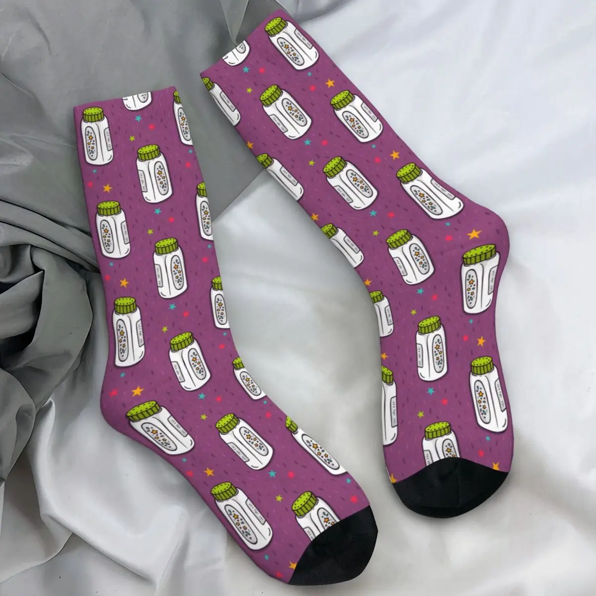 

Носки с героями мультфильмов, новинка, модные чулки, мужские теплые мягкие носки для скейтборда, осенние нескользящие носки с графическим рисунком