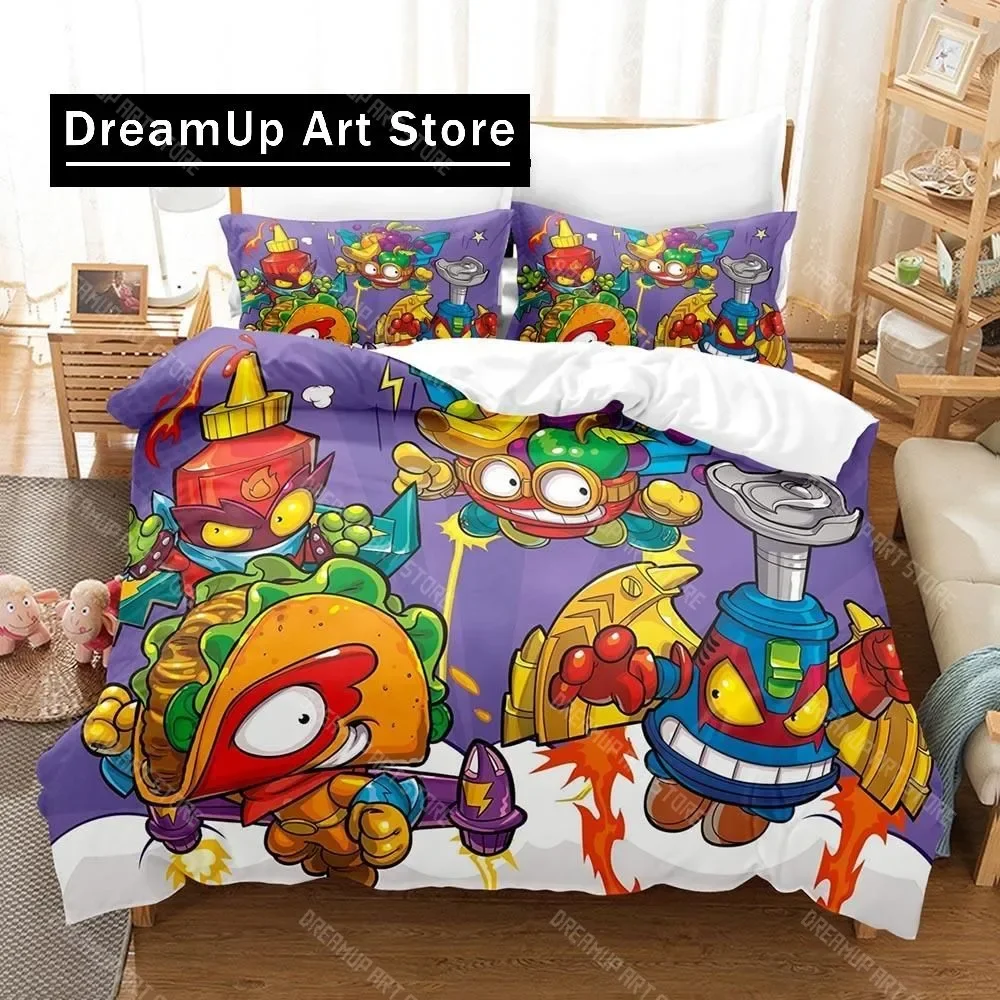 

3D Print Fashion Super Zings Bedding Set Boys Girls Twin Queen Full Size Duvet Cover Pillowcase Bed Adult Bedroom