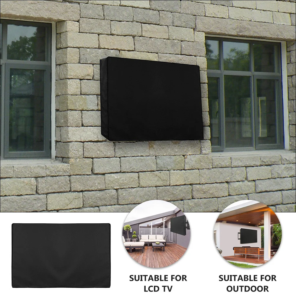 

Waterproof Cover for 50-52Inch Outdoor Television Cover Seamless Edge Protection Weatherproof Material with Remote Pocket