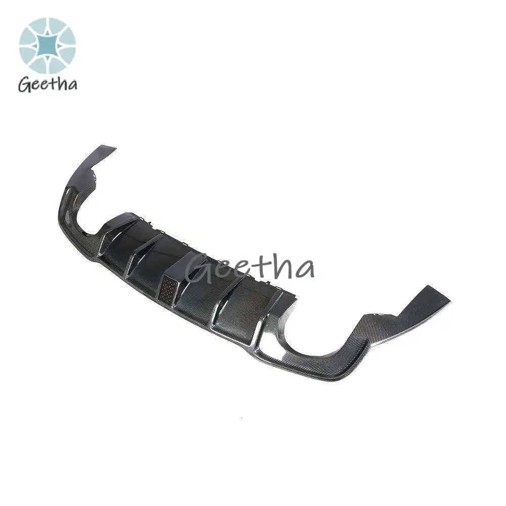 

For Carbon Fiber CMST Style Rear Bumper Diffuser Carbon Black For Audi A3 S3 2017-2020
