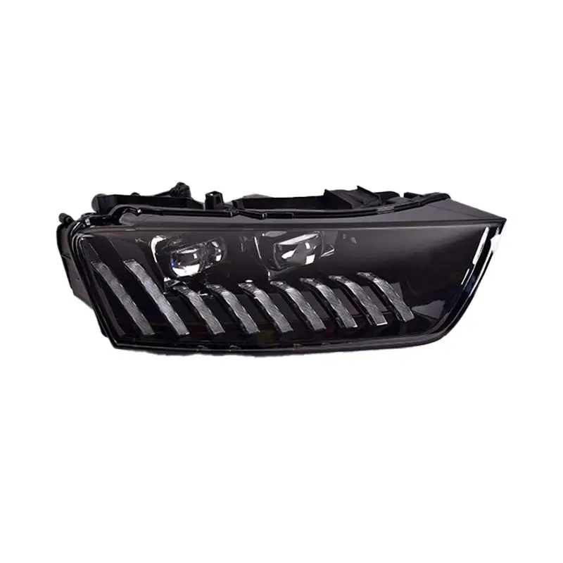 

Suitable for 13-18 for Audi Q3 Headlight Assembly Modified LED Lens Running Horse Daytime Running Lights Streamer Turn signal