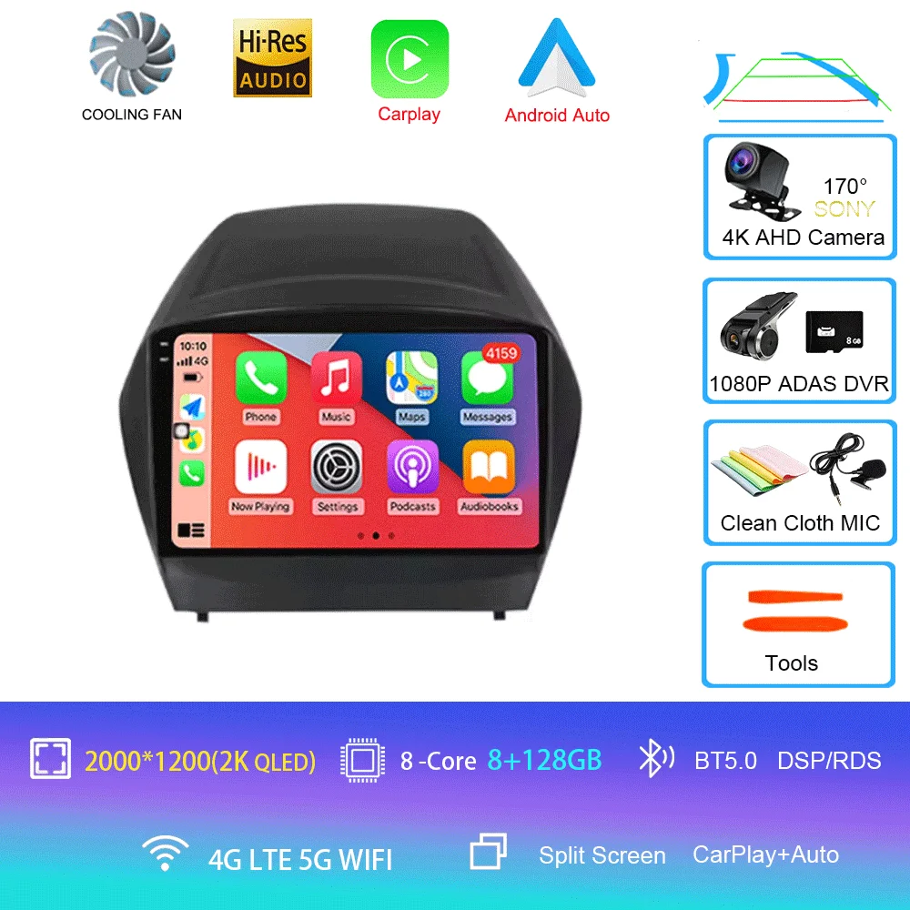 Voor HYUNDAI TUCSON IX35 2012 2013 2014 2015 8-core 4G WIFI Android 16 Auto Multimedia Stereo Auto DVD Speler Navigatie GPS Radio