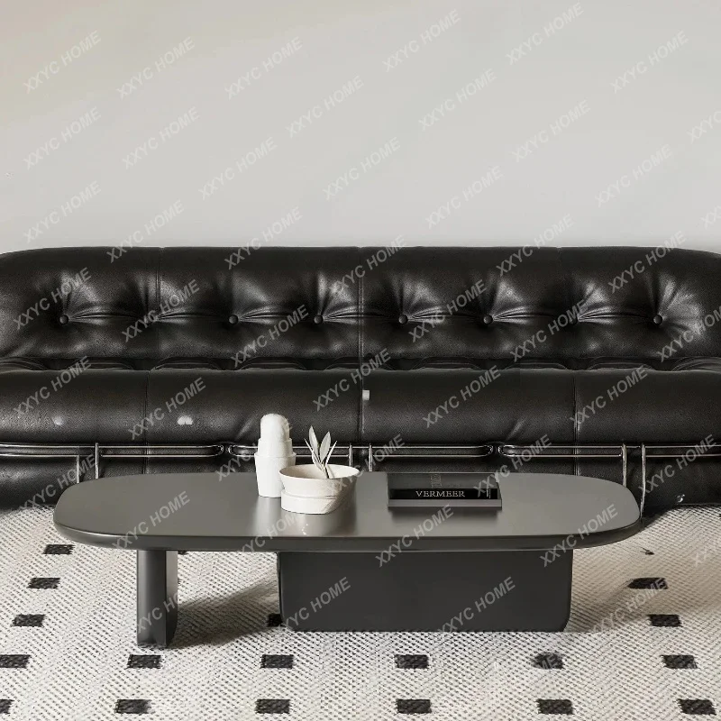 XX Wabi Sand Wind Black Square Simple Homestay Model Room Low Table