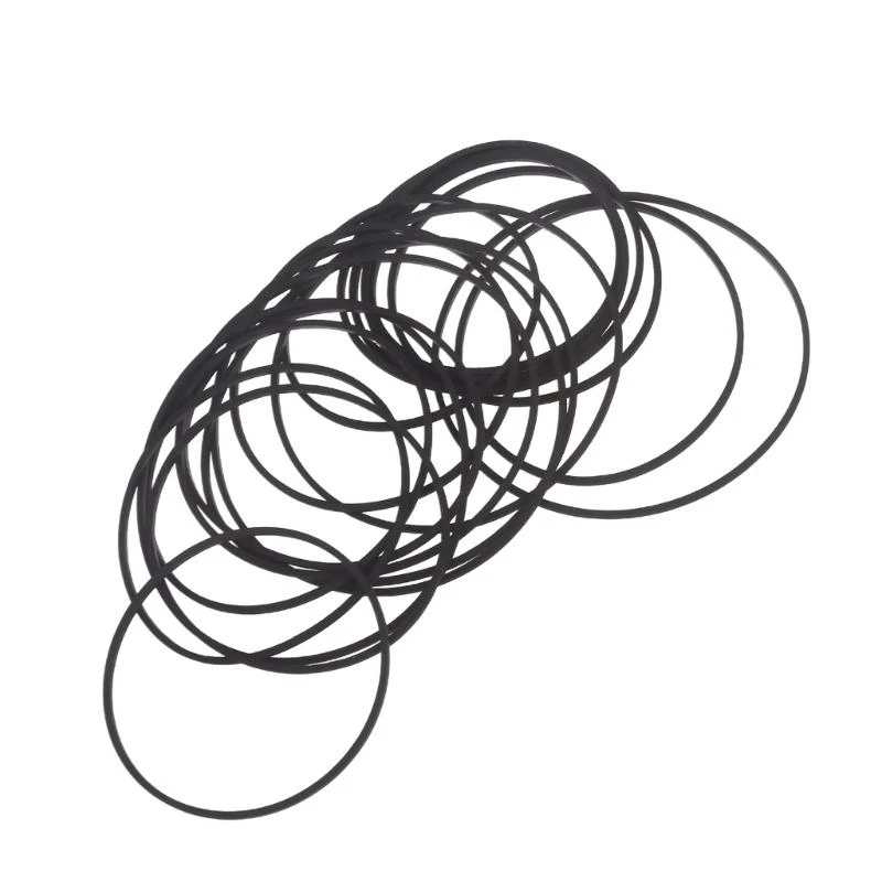 

B95C 20pcs Square Rubber Belts for Recording Devices and Video Drives 1.2mm Strong