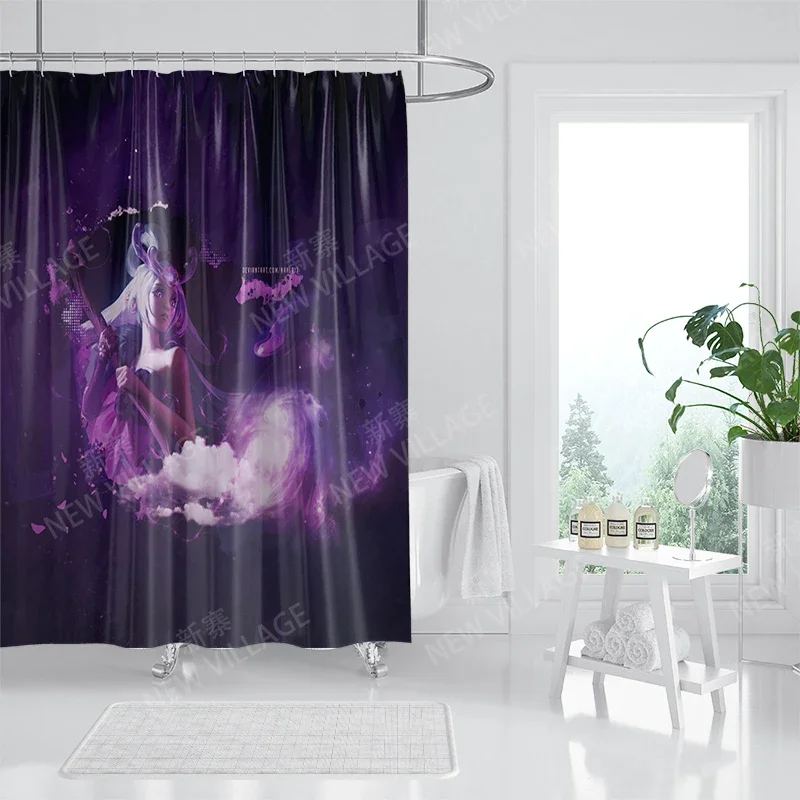 Waterproof fabric shower curtains Bathroom curtain accessories 180x200 Bath curtain for shower 240*200 cartoon cute decoration