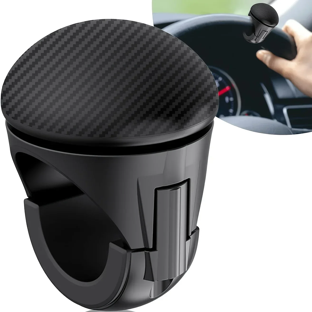 Steering Wheel Spinner Knob 360° Rotation Steering Aid Ball Universal for Car Truck Tractor Boat Forklift