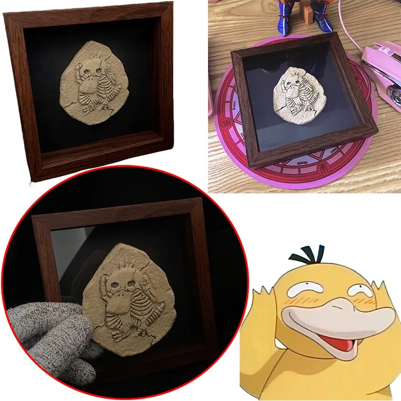 

Psyduck Fossil Shape Anime Trendy Play Fossil with Photo Frame Surrounding Gifts for Friends Couples To Celebrate Birthdays Gift