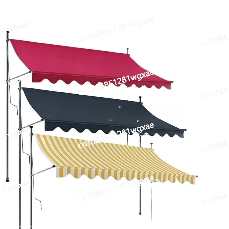 

Foldable Retractable Upright Sunshade Canopy, Balcony, Courtyard, Residential Rain and Shading