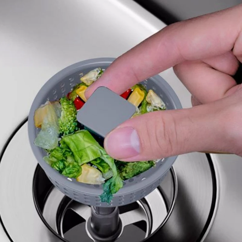 Kitchen Filter Sink Sink Strainer Drain Basket Stopping Blockage Bouncing Core Leak-Proof Plug