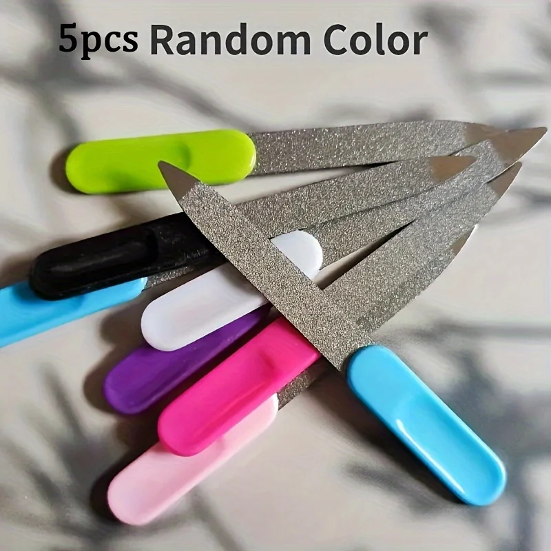 Stainless Steel Nail File Without Fragrance, Double-sided Sandblasting Treatment, Nail Trimming and Polishing Tool Set