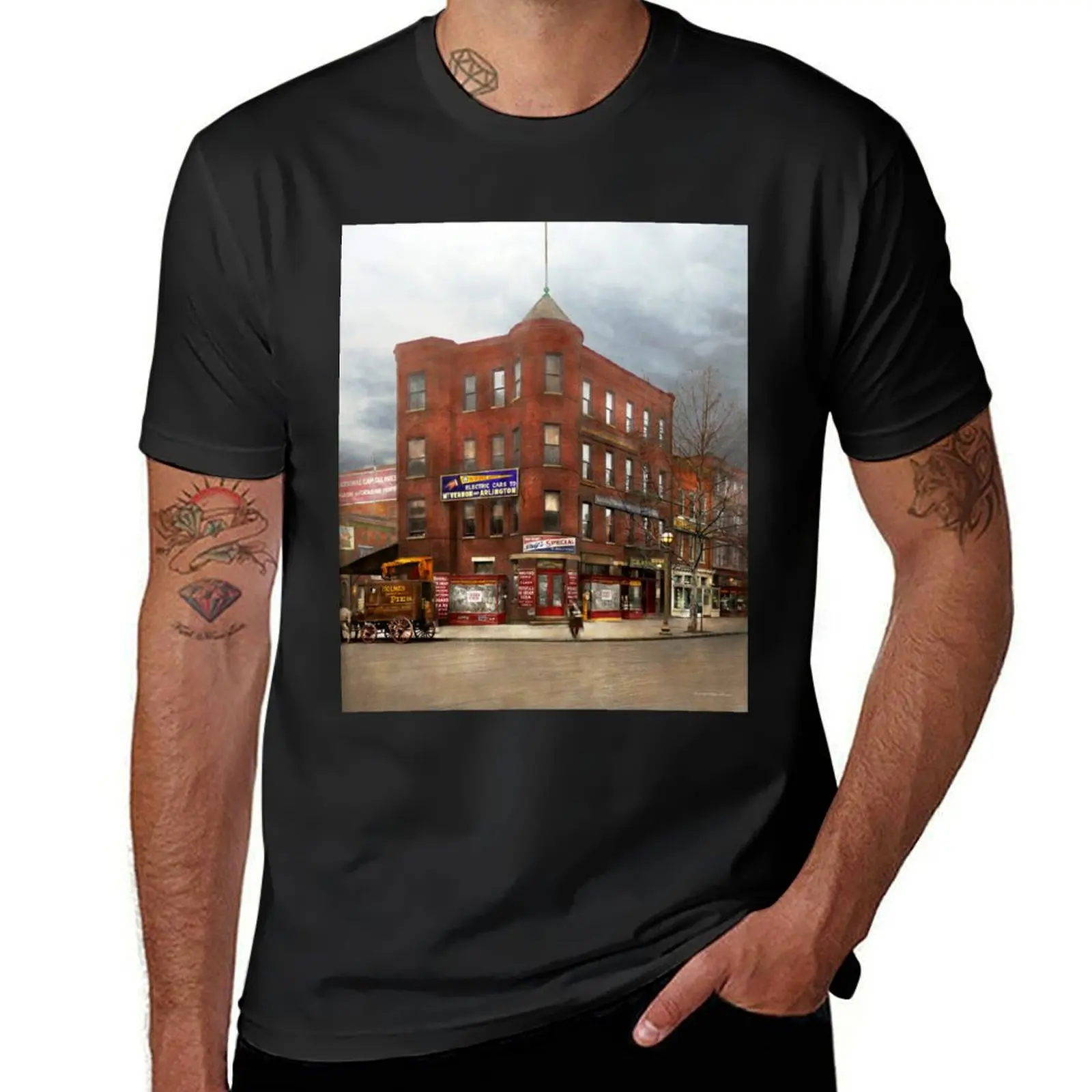 Stadt-Washington DC-Süßigkeiten, Zigarren, Souvenirs 1920 T-Shirt Anime Kleidung plus Größe Tops Männer T-Shirt