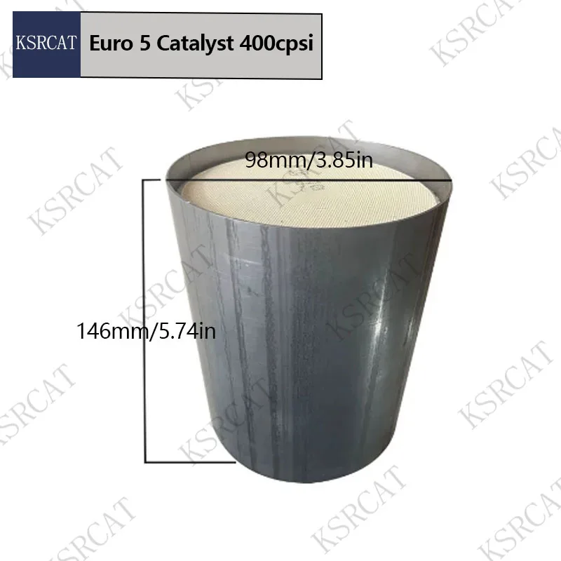 אוניברסלי פליטה מערכת קרמיקה קטליטי ממיר אירו 5 98*146MM 400CPSI בנזין כלי רכב קרמיקה חלת דבש זרז