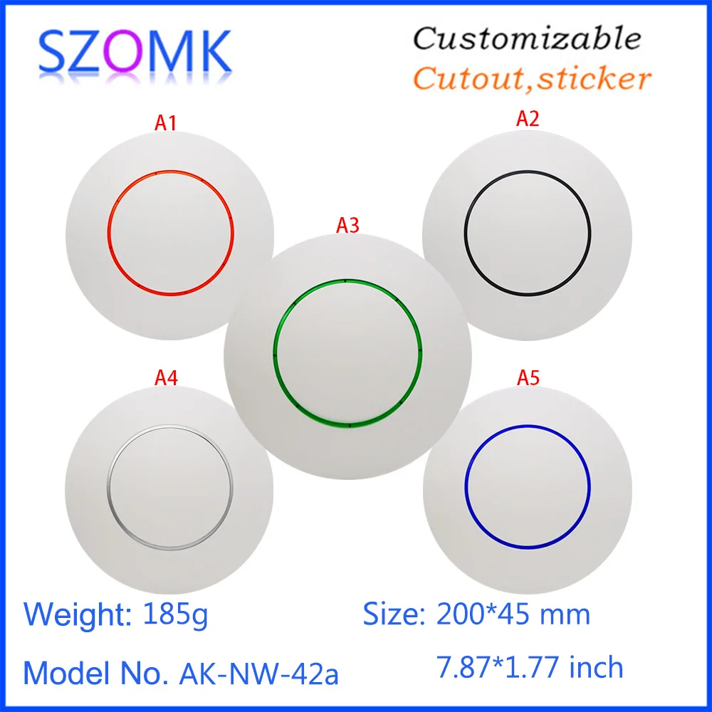 1 Pz 200*45mm vendite calde scatola di giunzione router di plastica casa intelligente soffitto elettronica router wifi custodia controller in plastica