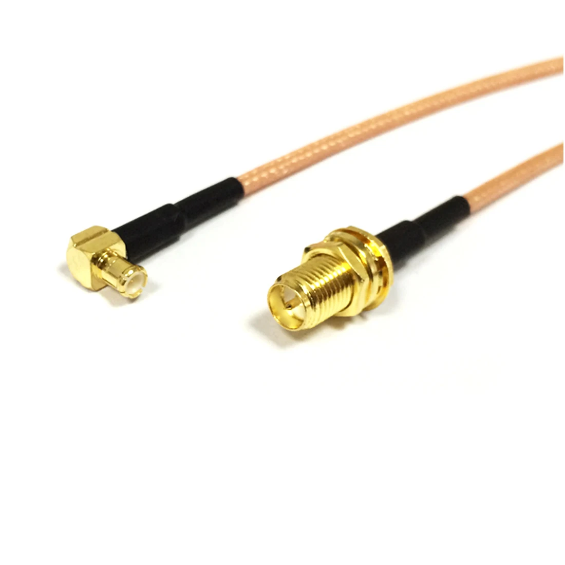 Reverse RP SMA Jack Nut Inner Pin To MCX Male Right Angle RF Cable Assembly RG174 RG178 RG316 10cm/30cm/50cm For Wireless Modem 2