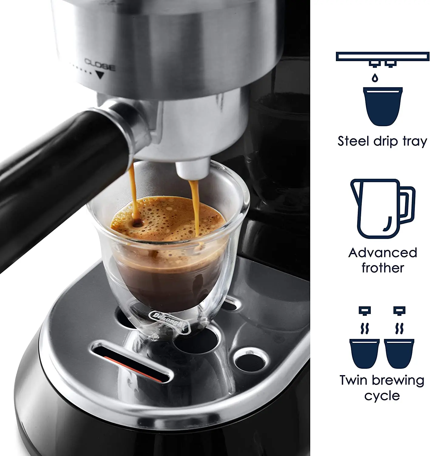 Brevillee pro barista cafe 20 bar small dedica sperso coofee machine express expresso maker coffee espresso machine