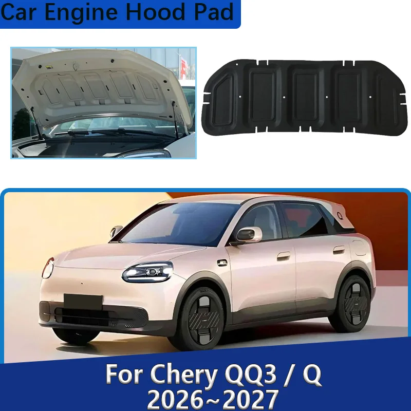 front-engine-hood-pad-for-chery-qq3-q-mk3-2026-2027-car-sound-heat-insulation-cotton-mat-fireproof-covers-mat-auto-accessories