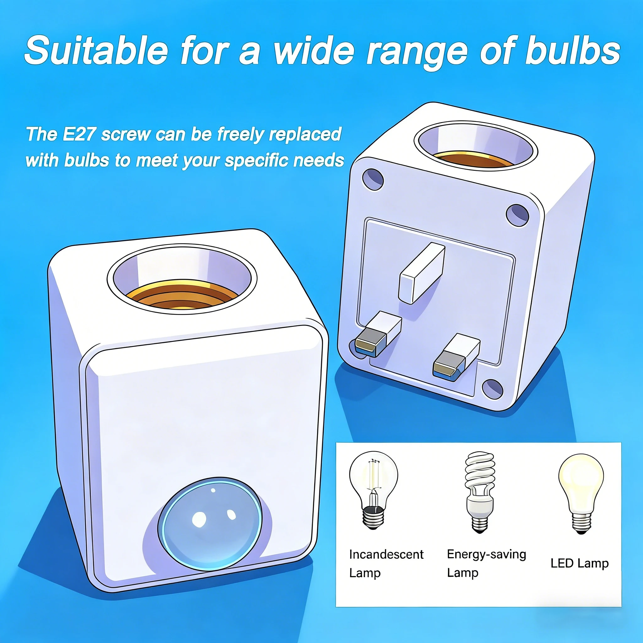 

Ac85-265V E27 Threaded Lampholder Infrared Sensor Switch Ir Human Motion Sensor/photoresistor Smart Switch Delay Off Eu/us Plug