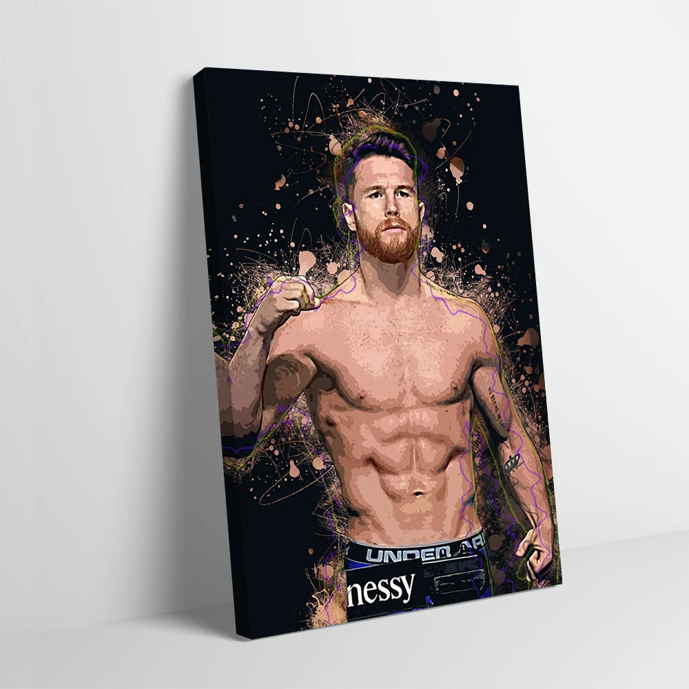 

Плакат Saul Alvarez, настраиваемый печатный холст, картина, настенное искусство, подарок для украшения спальни, украшение для дома, комнаты, интерьерное искусство