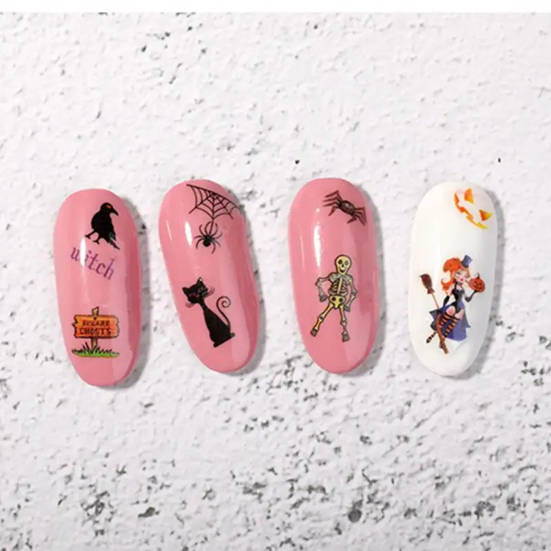 1/2/3PCS Anime Fashionable Durable Easy To Use Eye-catching Unique Anime Skull Nail Decals Maple Leaf Nail Art 3d Stickers